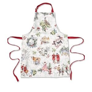 NWT Southern Living Apron Twelve Days of Christmas Partridge Holiday Kitchen